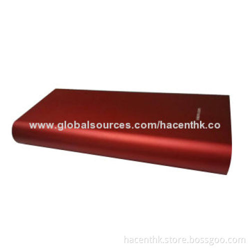 12,000mAh Metal Case Power Bank, -10-50°C Operating Temperature